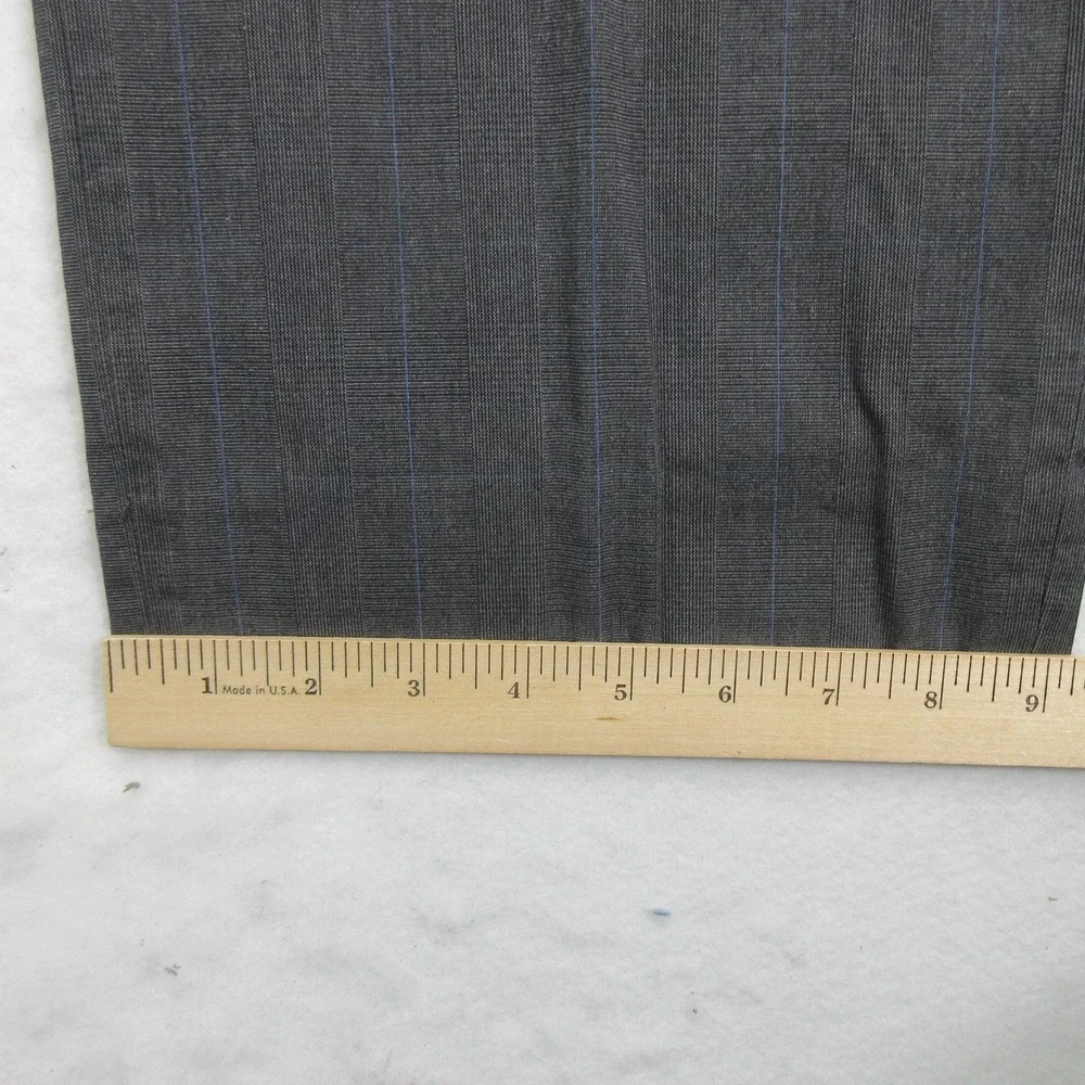 Banana Republic Men's Dress Pants 34x29 Classic Fit Gray Striped Cotton